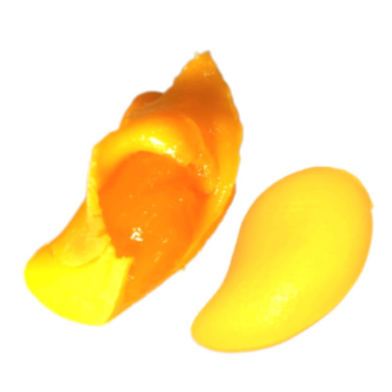 Easy to peel, mango soft candies with big filling